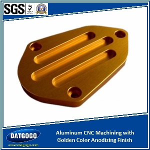 Aluminum CNC Machining with Golden Color Anodizing Finsih