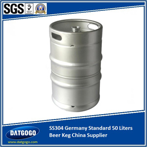 SS304 Germany Standard 50 Liters Beer Keg China Supplier